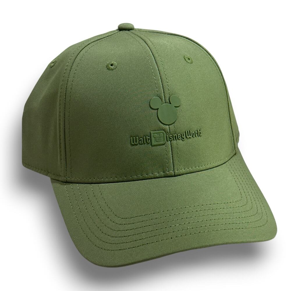 2026 Disney World Green Logo Hat PONYTAIL OPENING Cap Adjustable Adult NEW